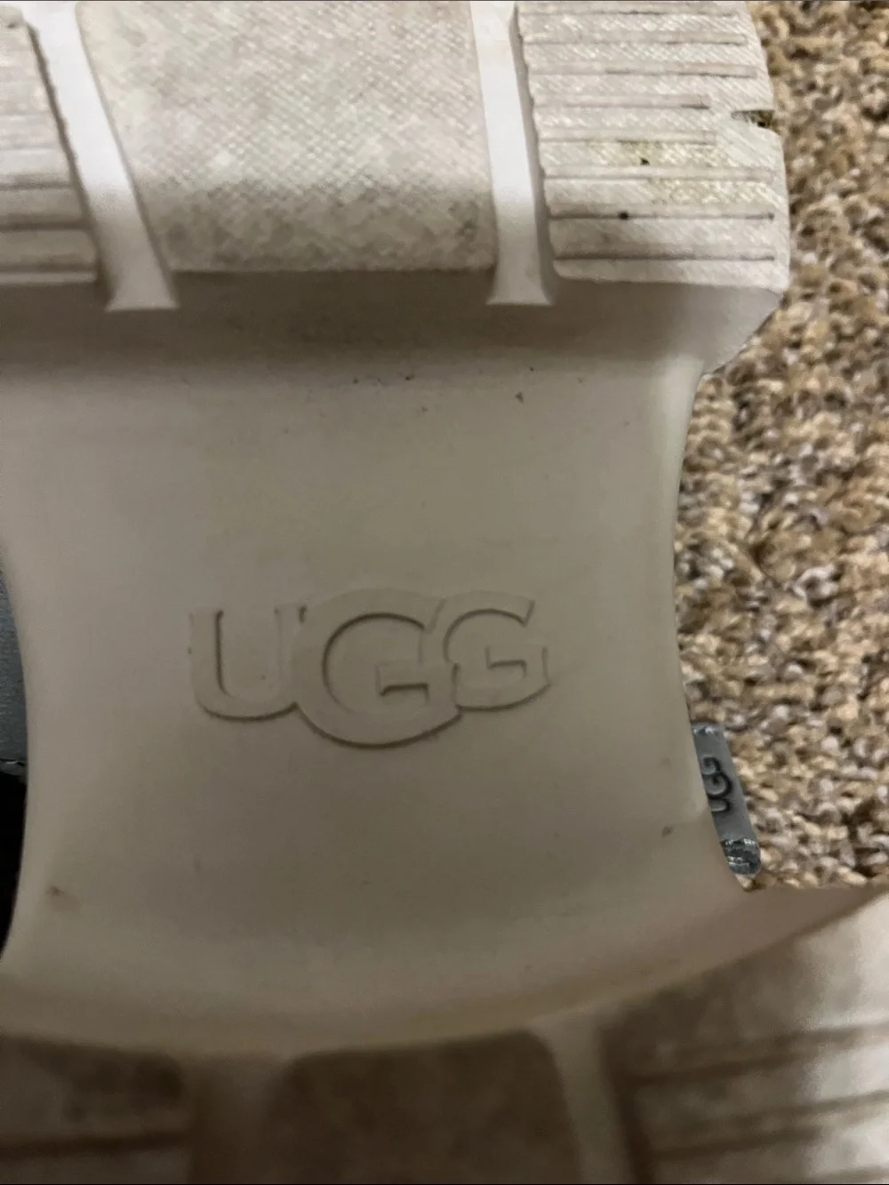 UGG Sage Green Strap Platform Sandals